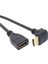 AL-4666 HDMI Dişi Erkek Uzatma 90 Derece Dirsek Kablosu, 0.5 Metre 3