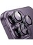 14 Pro / 14 Pro Max, 9h Safir Cam Kamera Metal Lens Koruyucu, Bllk, Koyu Mor 1