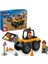 City Sarı Tekerlekli Inşaat Yükleyicisi 60450-4 Yaş ve Üzeri Çocuklar Için Yaratıcı Inşaat Aracı Içeren Oyuncak Yapım Seti, Doğum Günü Hediyesi (81 Parça) 2