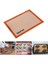 Fırınlanabilir Kendinden Yağlı Silikon Pişirme Matı, Profesyonel Silpat Yanmaz Yapışmaz Yıkanabilir Silikon Pişirme Matı 30CMX40CM 3