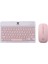 Km-33 Kablosuz Klavye Mouse Set Pembe Tablet,laptop, Telefon, Tv Uyumlu 1