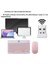 Km-33 Kablosuz Klavye Mouse Set Pembe Tablet,laptop, Telefon, Tv Uyumlu 3
