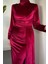 Samy Kadife Kumaş Balık Elbise Fuşya 3