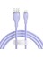 Pudding Hızlı Şarj Özellikli Kablo 2.4A 1.2 Metre, Mor 1