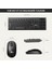 KW210 Kablosuz Türkçe Q Klavye & Mouse Set - Qwerty Türkçe Dizilim Klavye, 1000DPI Optik Fare, Win/mac Uyumlu, Sıvı Dökülmesine Dayanıklı, Tam Boyutlu Türkçe Q Klavye Mouse Seti Siyah 2