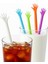 Renkli El Şeklinde Karıştırıcı Çubuklar, Plastik Süsü, 6 Adet, Çok Renkli 1