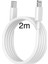 Type-C (Usb-C) To Şarj Kablosu 20W Transfer ve Hızlı Şarj Kablosu 2 Metre Beyaz 14/13/12/11 Pro Max Mini X/xr/xs/x/8/7/6/6s/se Serileriyle Uyumlu Pd 1