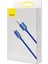 Crystal Charging 2.4A Lightning Kablo 1.2m-Mavi 3