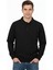 Erkek Polo Yaka Cepli Selanik Sweatshirt Regular Kalıp BGL-ST04872 1