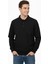 Erkek Polo Yaka Cepli Selanik Sweatshirt Regular Kalıp BGL-ST04872 4