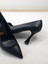 Kadın Stiletto Ayakkabı Siyah Cilt 8.5 cm Topuk Boyu 4