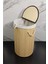 Yuvarlak Bambu Çamaşır Sepeti CL-6001-01 3