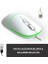 MS110 USB Kablolu 2400DPI 4 Tuşlu Rgb Sessiz Click Optik Mouse - Pc, Mac, Dizüstü Bilgisayar ile Uyumlu, Tak Çalıştır Bağlantı, Sağ ve Sol Elle Kullanıma Uygun, Kompakt Mouse Beyaz 2