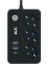 Korumalı Priz, 3x Priz Soketi, 2x USB Girişi, 1x Type-C Girişi, Tasarruflu Uzatma Kablosu, Çocuk Korumalı (2 Metre) 2