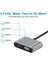 4in1 USB C HDMI Vga, USB C Hub, 4K Hdmı, 1080P Vga, USB 3.0, USB C Pd Şarj, Pro/air/ipad Pro 2018 / Xps/ Uyumlu 3