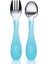Paslanmz Çelik Çatal Kaşık Seti Mavi 1