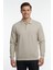 Erkek Polo Yaka Cepli Selanik Sweatshirt Regular Kalıp BGL-ST04872 1