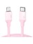 Type-C To Lightning Data ve Şarj Kablosu Pembe 1.5 Metre 1