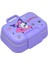 Bento 1030ML Lunchbox Lisanslı Tek Katlı 2 Bölmeli Paslanmaz Çelik Sefer Tası Yemek Kutu (Mor1) 1