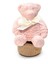 Ahşap Kaideli New Baby Kokulu Pembe Ayıcık Seramik Koku Taşı 1