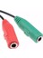 3.5mm Aux Ses Splitter Kablosu, Mikrofon ve Kulaklık Ayırıcı Y Adaptör, Aynı Anda Çift Kulaklık Kullanma Özellikli, Kaliteli Yüksek Ses (Yeşil-Kırmızı) 2