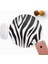 Şık Zebra Desenli Yuvarlak Mouse Pad - Mousepad - Mouse Pad - Fare Altlığı 3