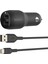 Çift USB Araç Şarj Cihazı 24 W + Usb-C Kablosu (Boost Charge Çift Bağlantı Noktalı Araç Şarjı, 2 Bağlantı Noktalı USB Araç Şarjı) Switch Araç Şarjı, iPad Pro Araç Şarjı 1