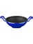 Döküm Mini Wok Yekpare Kulplu Çap 16CM Mavi 1
