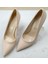 Kadın Stiletto Ayakkabı Ten Cilt 8.5 cm Topuk Boyu 1