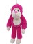 Peluş Maymun 40 cm - Yumuşak Peluş - G5501 - Pembe (Lisinya) 2