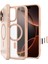 16 Pro Max ile Uyumlu Ince Magsafe Kılıf Ultra Hybrid T Kamera Butonu Sararma Karşıtı Duraclear Hava Kanalı Teknolojisi Askeri Sınıf Koruma Magfit Frost Rose Mat Kapak - ACS09069 1