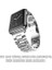 Series 8 45MM Metal Stainless Steel Için Kordon Gümüş 2