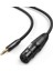 3.5mm To Xlr Mikrofon Ses Kablosu Örgülü 1 Metre 1