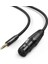 3.5mm To Xlr Mikrofon Ses Kablosu Örgülü 1 Metre 2
