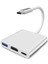 3&apos;ü 1 Arada USB Type-C Hdmı+Usb 3.0 Type-C Dönüştürücü, Uyumlu,, Projektör, Monitör, Dizüstü Bilgisayar, Tv Görüntü Veri AKTARIMI1080P HDMI 4K Çevirici Dönüştürücü 1