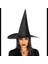 Yetişkin Boy Siyah Cadı Şapkası ve Uzun Siyah Cadı Peruğu 1