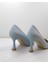 Kadın Stiletto Ayakkabı Bebe Mavisi 8.5 cm Topuk Boyu 5