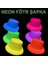 Neon Partisi Pembe Renk Plastik Fötr Şapka 2