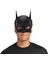 Siyah Renk Çocuk Boy Arkadan Lastikli Batman Maskesi A Kalite 20X14 cm 4