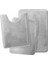3'lü Banyo Paspas Seti Klozet Önü Peluş Yumuşacık Yıkanabilir Açık Gri (50X80-40X60-40X50) 2
