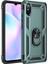 Xiaomi Redmi 9A Kılıf Sofya Yüzüklü Silikon Kapak - Yeşil 1