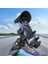 Ayna Bağlantılı Güneş ve Yağmur Korumalı 360° Derece Ayarlanabilir Motosiklet Telefon Tutucu 4