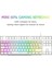 Vooka Trol Red Switch Mini Rgb Oyun Klavyesi Gaming Mekanik 62 Tuşlu 18 Rgb LED USB Tip-C Kablosu Beyaz 2