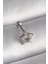 316L Çelik Gümüş Renk Zirkon Taşlı Yıldız Model Tragus Piercing - Lisinya 1