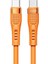 100W Type-C To Type-C Hızlı Şarj ve Kablosu 1.3m AZ-B03A (2 Farklı Renk) (Turuncu) 1