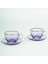 Five O'clock 2'li Çay Fincan Seti - Mor - 240 ml 1