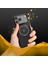 iPhone 17 Air Uyumlu Kılıf M-Safe Şarj Özellikli Metal Standlı Lenyes CK225 Kevlar Kapak Siyah 9