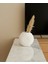 Modern Vazo, Yuvarlak Dekoratif Çiçeklik, Beyaz Vazo- El Yapımı-10 cm Vazo Minimalist Vazo 3