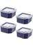 4&apos;lü Q-Box Saklama Kabı Lacivert 350 ml 3