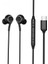 Type C Kulakiçi Mikrofonlu Kulaklik - Siyah - AZ-E05 1